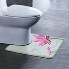 U shape Toilet mat floor mat for toilet Super absorbent to prevent slipping Non-slip bath mat