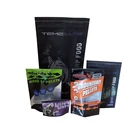 Stand up nylon plastic aluminum foil packaging bags with ziplock for fish food for European countries in GMP workshop