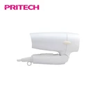 PRITECH 2 Speed Ionic White Mini Travel Size Hair Blow Dryer With Concentrator