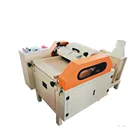 Nonwoven fabric waste reprocess and opening machine making recycled fiber