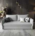 Reclining small sleeper furniture living room modern fabric modern cum foldable bunk folding sofa bed with storage