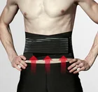 Black Heavy Weight Lift Lumbar Lower Back Waist Support Belt Brace Work Protect