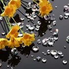 Wholesale Large Clear Diamond Shape Acrylic Beads For Wedding Decoration