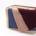 Wholesale 100% polyester knitted coral polar terry plush circle yarn dyed fleece fabric for overcoat