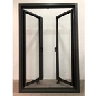 Aluminum toughened glass casement windows with Australia Standard