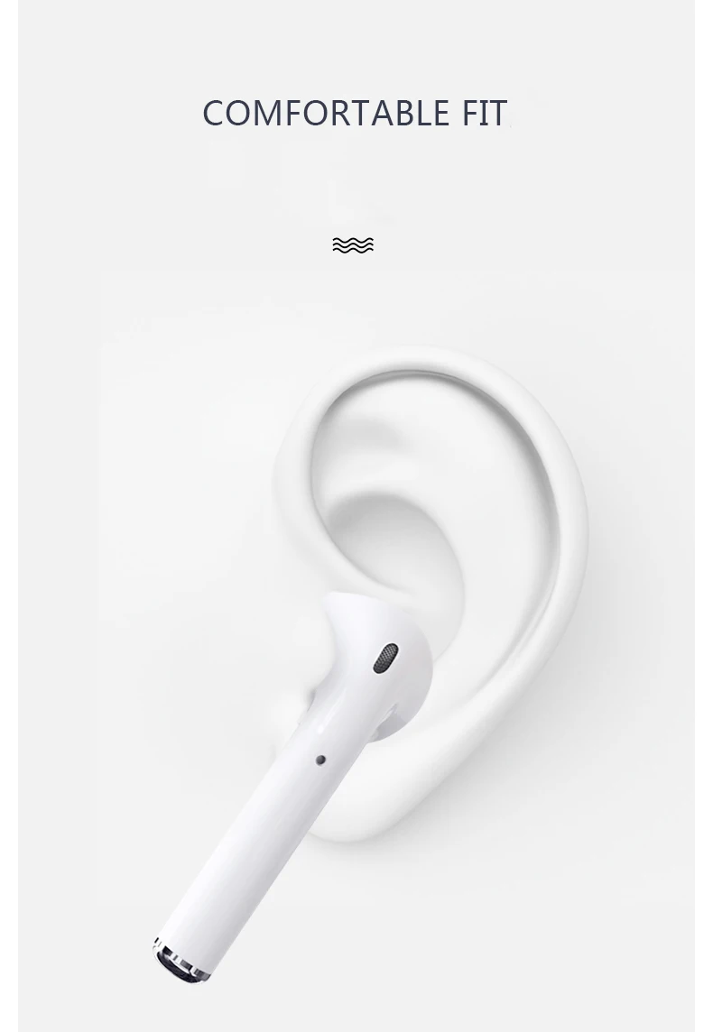 Pop-up i200 Smart Wireless Earphone for Air Pods2 BT5.0 True Stereo TWS Earbuds Binaural Calling Headphone for Smart Phone - ANKUX.COM