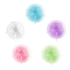 BPA Free Reusable 30 Pcs Food Grade Flexible Clear Silicone Stretch Lids