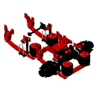 6*2 truck air suspension subsequent guide arm 5 airbag type