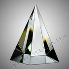 New custom high quality and cheap price optical pyramid crystal award trophy vender -OCA018