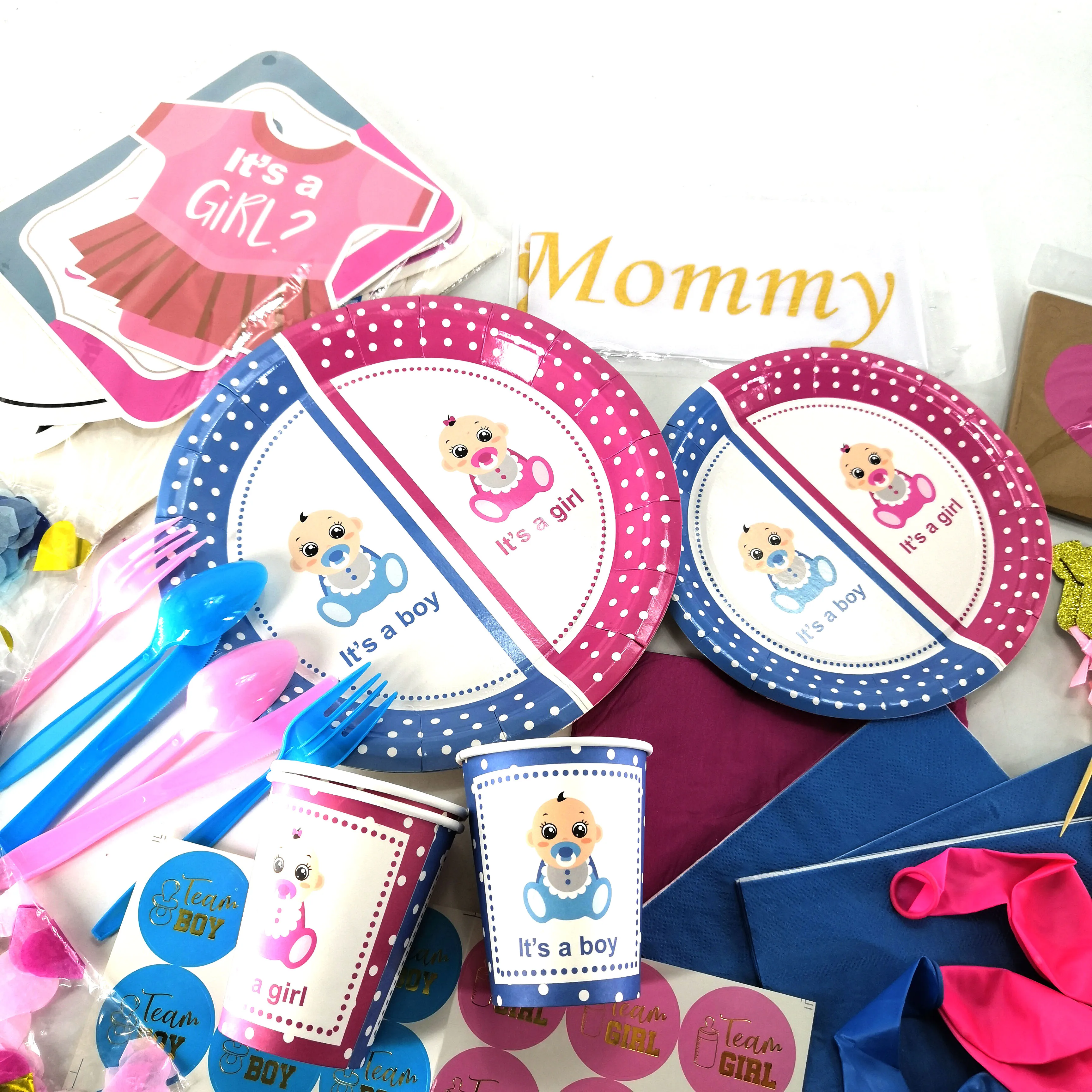 new product party decoration baby shower boy or girl gender