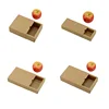 China hot sale retail CMYK custom logo designs brown kraft paper drawer box