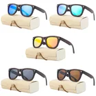 Oculos de sol Wholesale UV400 Polarized Custom Wooden Bamboo Sunglasses