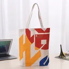 Bag Canvas Folding Factory Sale High Capacity Long Handle Cotton Bag Eco Canvas Folding Shopping Bag