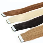 Double Sided Grade 8A 9A 10A Peruvian Hair Human Natural Black Tape Hair Extensions Human Hair Extensions Tape In