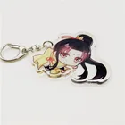 Clear Holographic Acrylic Charms Transparent Hologram Keyring, custom Printed Anime Keychain
