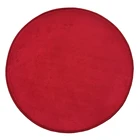 Modern Round Bath Mat Economy Round Red Color Coral Fleece with Anti-skid Felt Grund Bath Mat