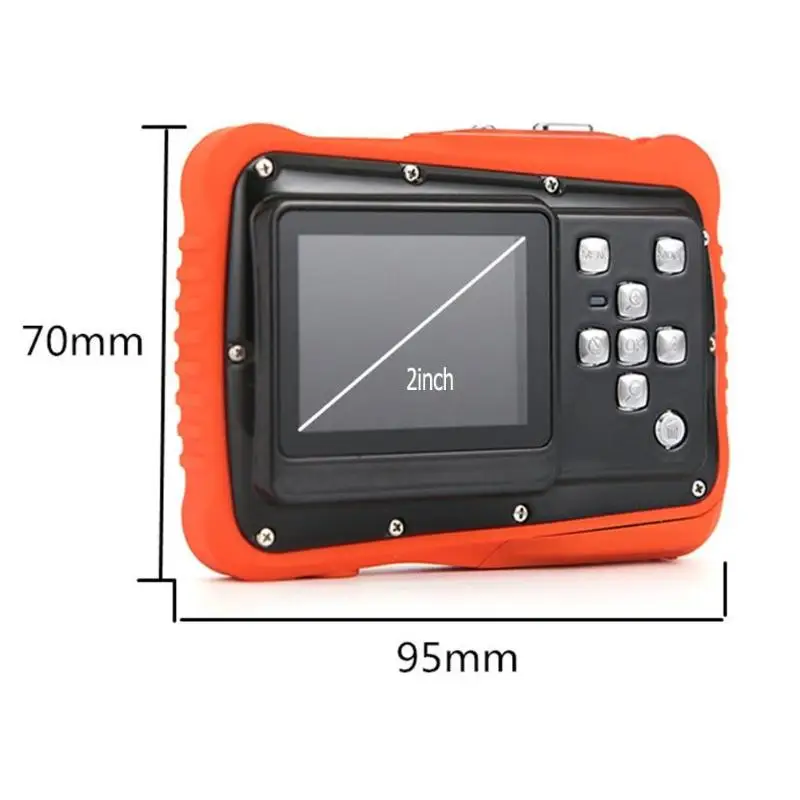 Cartton Mini 2.0inch Kids Digital Camera 12MP HD 720P Waterproof Portable Camcorder Video Recorder Built-in Microphone Gift New