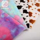 Fur Faux Rabbit Fur Poly 10mm Soft Faux Rabbit Fur Print Fake Cow Fur Plush For Blanket