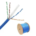 高品質プルボックス 305 メートルテスト 4 ペア 24 AWG Cobre ケーブル de red LAN ケーブル cat6 ネットワークケーブルメーカー Cat6 UTP 1000ft