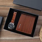 Business Gift Gifts For Men Custom Logo Latest Design Business Christmas Gift Set For Men Watch Wallet Box