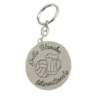 Promotional blank keychain custom logo metal key holder key ring custom logo engraved keychain blank metal