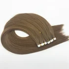 Dropshipping brown russian tape human hair extension