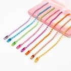 Jewelry accessories wholesale metal beaded chain jewelry beaded chain electrophoresis process hanging chain