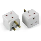 Travel All In One Multiple 3 Pin UK Plug Converter Adapter