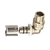 Brass male elbow press-fitting for PEX pipes/PE-RT pipes Manufacturer