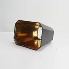 Lamp Shade Custom Indoor Gold Black Handmade Pvc Table Lampshade Wholesale Cheap Square Floor Reflector Lamp Shade