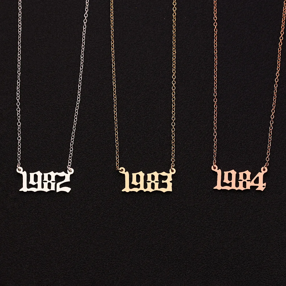 18k gold plated special birthday gift birth year