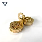 Custom Button Custom High Quality Gold Metal Button For Garment