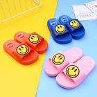 Anti-Slippery both girls and boys smile fashion slippers children bedroom plastic shoes