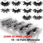 Packing 3d New Design Custom Eyelash Packing Set 3d Mink False Eye Lashes Own Brand 25mm Wholesale Mink Eyelashes