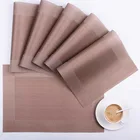 Placemats Placemat MY-79 Woven Vinyl Custom Placemats For Restaurants