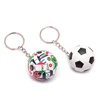 New Stereoscopic Football Keyring Fashion Sport Soccer Ball Key Chains Bag Pendant