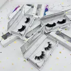 Hand Fake Hand Made Fake Eye Lashes 25mm Dramatic Eyelash Package Box Faux Cils Private Label Mink Eyelashes