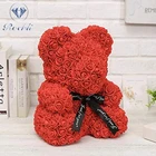 Hot 25cm artificial Foam Teddy Bear Rose bear flower