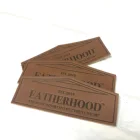 Custom labels Personalized clothing garments jeans pu genuine Leather patches