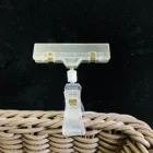 Display Clip Plastic Display Clip Free Samples Supermarket Clear Plastic Rotatable POP Sign Label Holder Display Clip