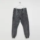 Wholesale custom mens slim fit elasticated waist cotton denim jogger pant jeans men