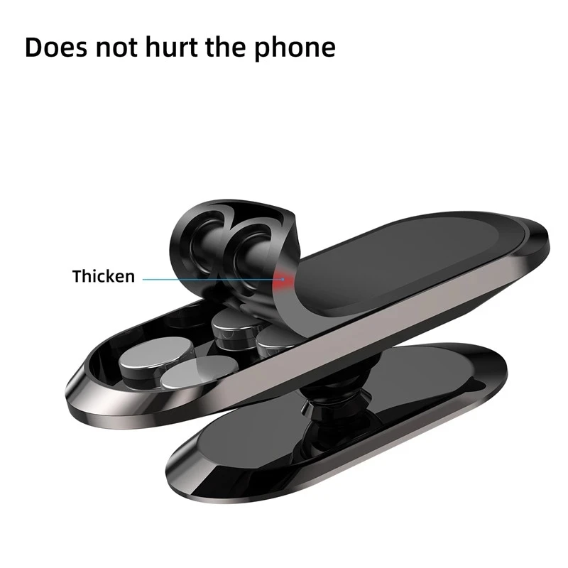 Super Strong 8 PCS Magnetic 360 Rotating Car Phone Holder For iPhone 14 13 12 Pro Max Magnet GPS Car Support Mount