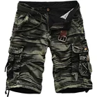 Tactical Camo Short Pants Military Camouflage Cargo Shorts Men Denim Casual Short Jeans