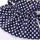 100 B031348 Newborn Baby Girl Dresses Summer Red Dot Embroidery Kids Dresses Children Cotton 100 %