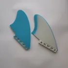 Two color coming blue and white surfboard Keel Fins twin fins 2 pcs a set surf fins