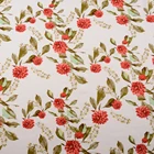 Shaoxing textile custom great price woven flowers line viscose fabric printed