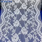 Elastic Lace Elasticlace 24.5cm Nylon Spandex Chantilly White Elastic Lace Trim For Sexy Lingerie