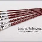 Hot Sale High Quality Horse Hair Cats Tongue Paint Brush for Acrylic Artist Painting
