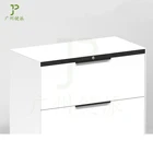 Modern 3-drawer Thin-frame Slim-line Horizontal Steel Filling Cabinet Office Furniture