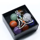 Quartz Crystal Crystal Natural Wholesale 7 7 Quartz Crystal Balls Sphere 20mm Gift Boxes For Decoration